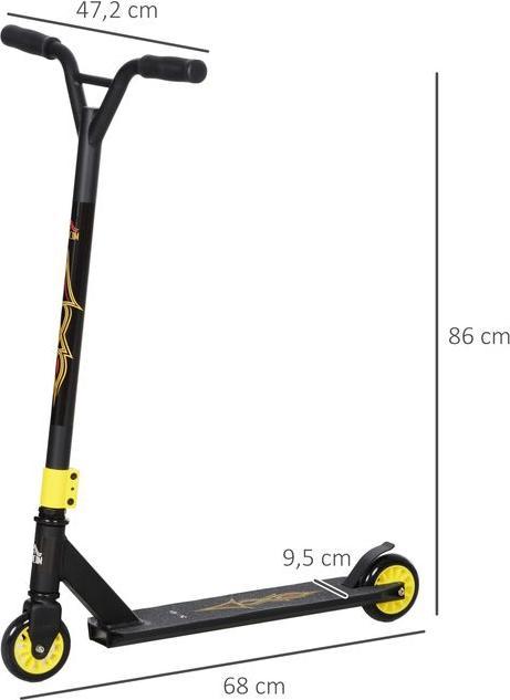 Actual product image Swisshandel24 Stunt Scooter, Funscooter, Stuntscooter mit ABEC 9 Kugellagern, Kickscooter, Gold