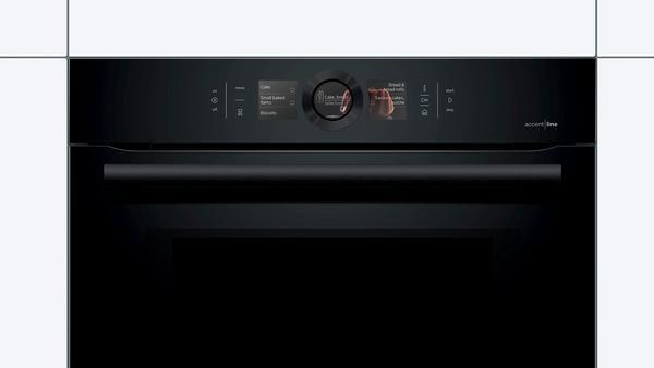 Produktbild Bosch Hausgeräte HNG8764C7-Serie | 8, Einbaubackofen mit zusätzlichen Dampf- und Mikrowellenfunktionen, Carbon Black