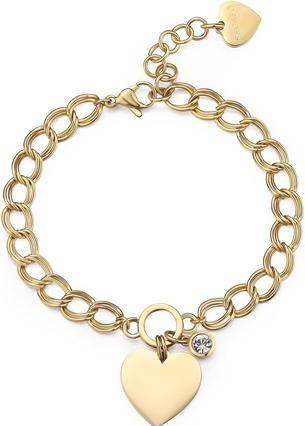 Sagapo S'Agapõ - Unmissable gold-plated heart bracelet My love SYL22