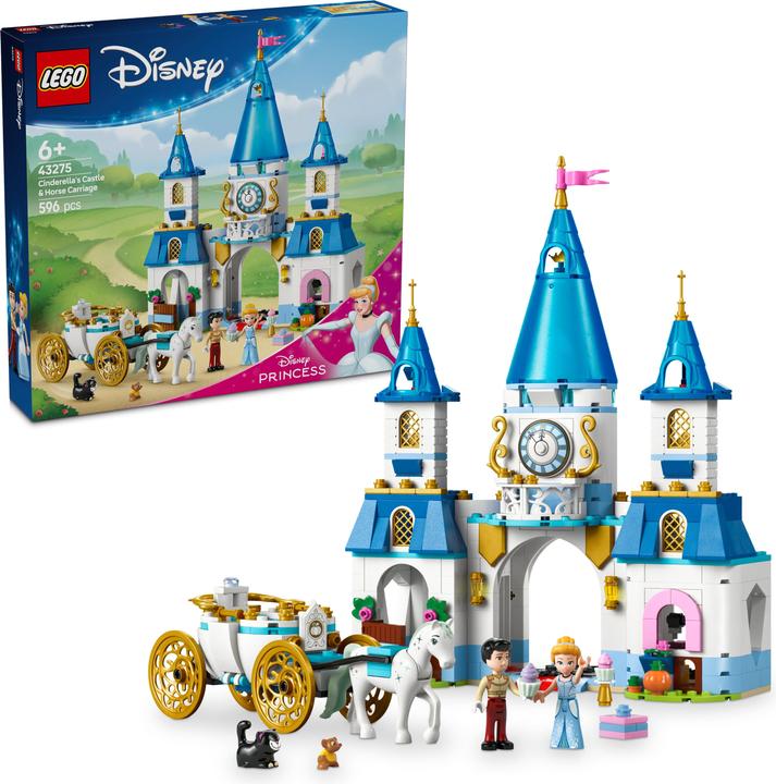 Produktbild LEGO Cinderellas Schloss und Pferdekutsche (43275, LEGO Disney)