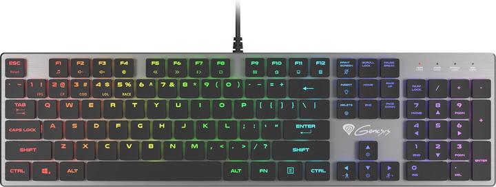 Image du produit Genesis Clavier Thor 420 RGB USB AZERTY US anglais (US, Filaire)
