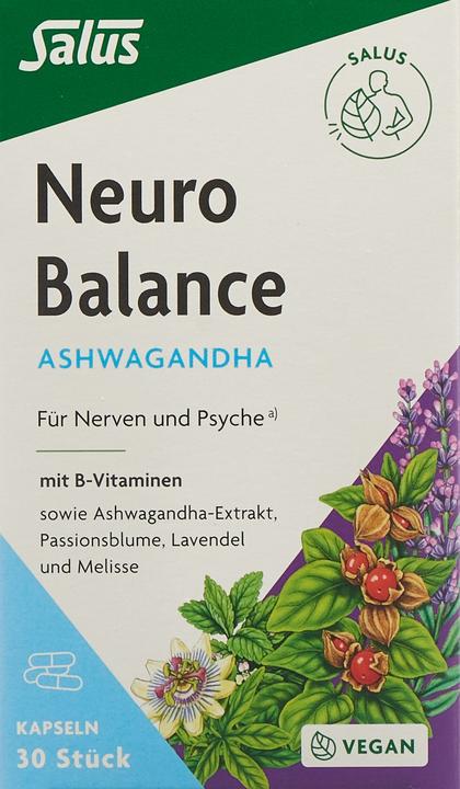 Produktbild Salus Neuro Balance Ashwagandha (30 Stück, Kapseln, 32 g)