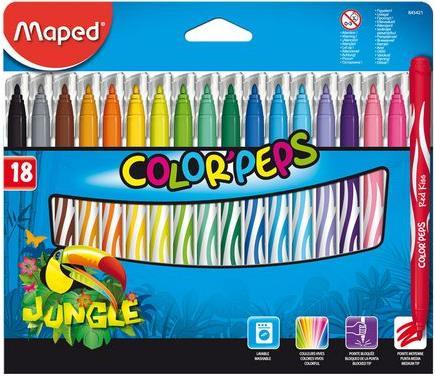 Image du produit Maped Feutres de coloriage Jungle 18 (Multicolore, 18 x)