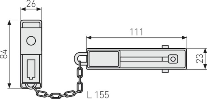 Produktbild Abus Türsperrkette SK78 W