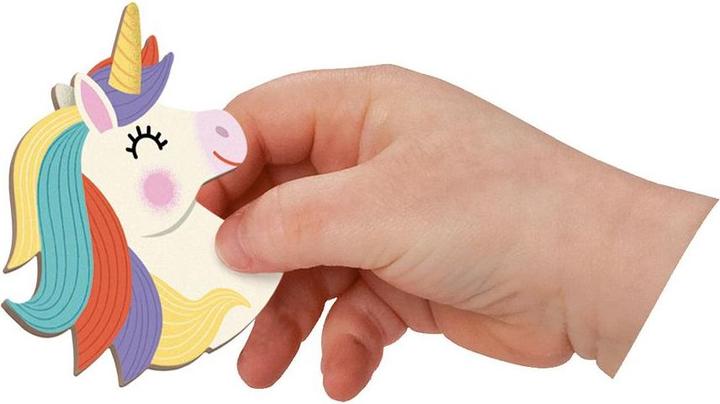 Actual product image Janod Magnetic book unicorn (German, French, Italian, English)