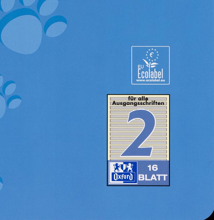 Actual product image Oxford Exercise book, A4, ruling 2 (A4, Hardcover)