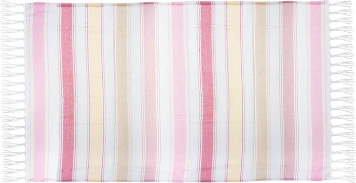 Image du produit Koor Strandtuch 90 x 180 cm, Pink/Weiss, Schnelltrocknend: Ja (90 x 180 cm)