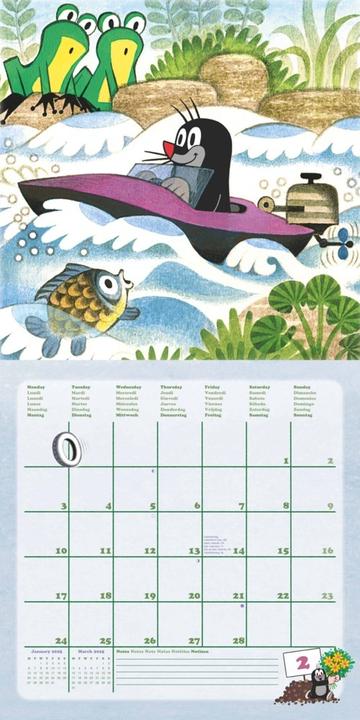 Produktbild Der kleine Maulwurf 2025 - Wand-Kalender - Broschüren-Kalender - 30x30 - 30x60 geöffnet - Kinder-Kal (30 x 30 cm, Harter Einband, Deutsch)