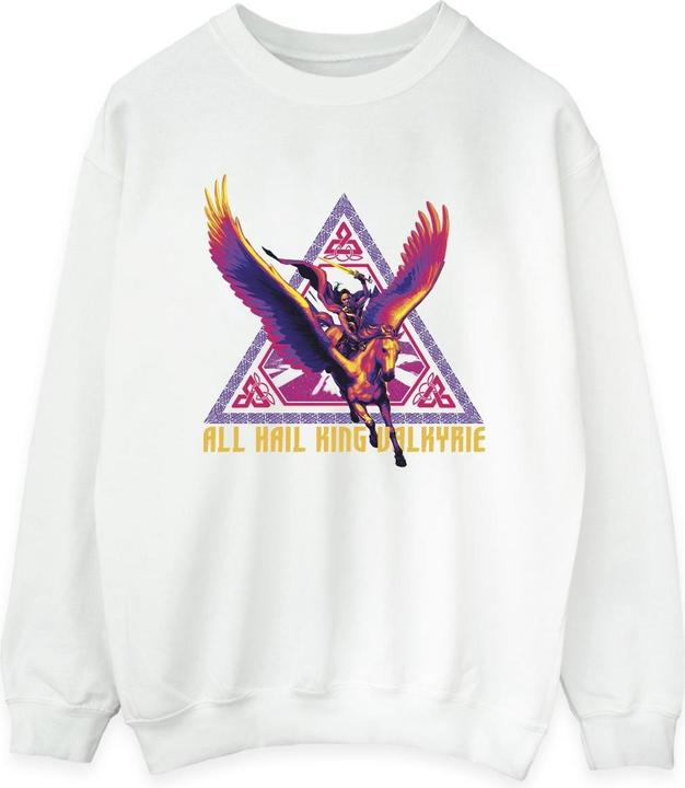 Actual product image Womens/Ladies Thor Love And Thunder All Hail Valkyrie Sweatshirt (XL)