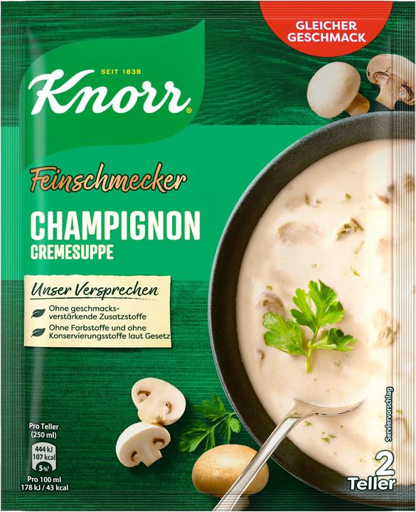 Produktbild Knorr Feinschmecker Champignon Cremesuppe ergibt 500 ml