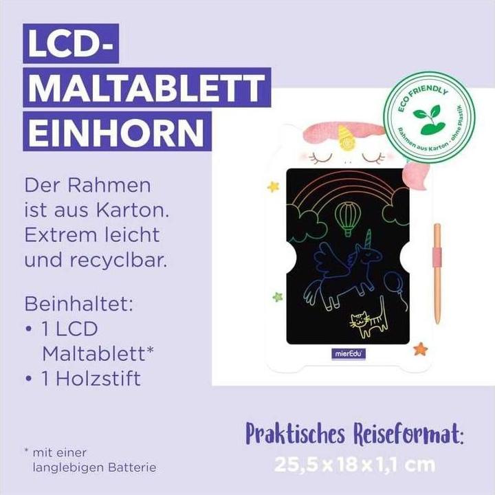 Actual product image mierEdu LCD drawing board - Unicorn