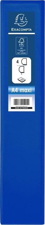 Produktbild Exacompta Ringbuch A4+ PVC/PU 4-Ring 50mm Rücken 78mm (A4+, 78 mm, 1 Stück)