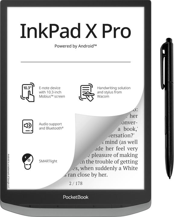 Actual product image PocketBook InkPad X Pro (10.30", 32 GB, Mist Grey)