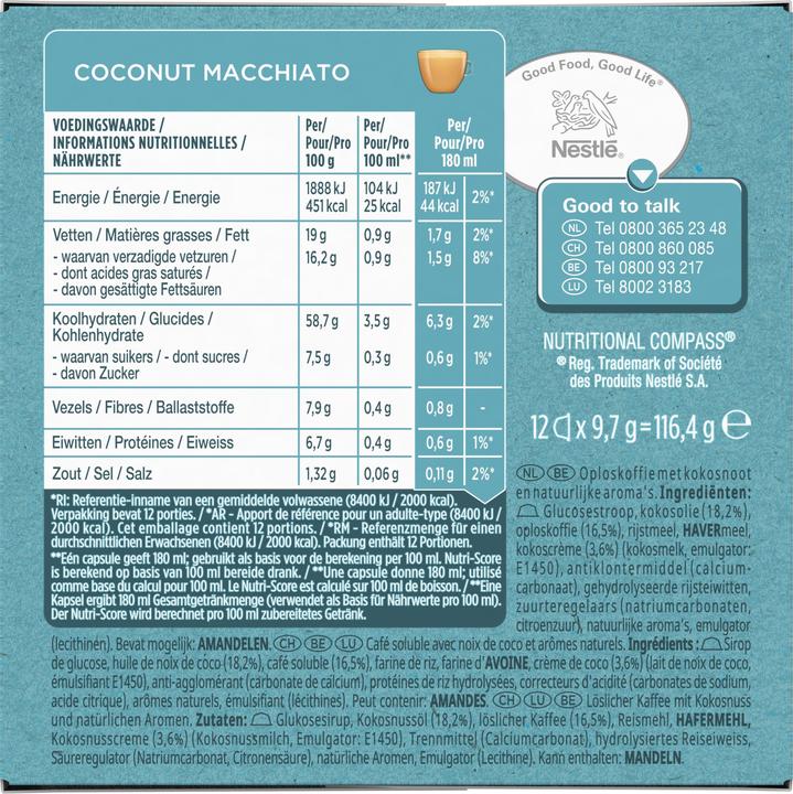Image du produit Nescafé Dolce Gusto Coconut Macchiato (12 x Port.)