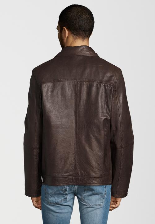 Image du produit Otto Kern Veste en cuir avec col rabattu