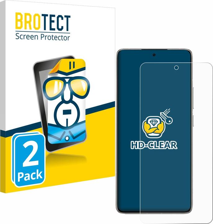 BROTECT Schutzfolie Displayschutz Displayschutzfolie Folie Klar Transparent (2 Stück, Xiaomi 14T)