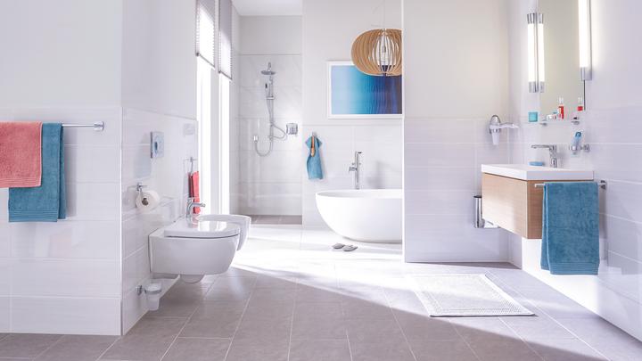 Actual product image tesa ELEGAANT soap dispenser incl. adhesive solution without drilling