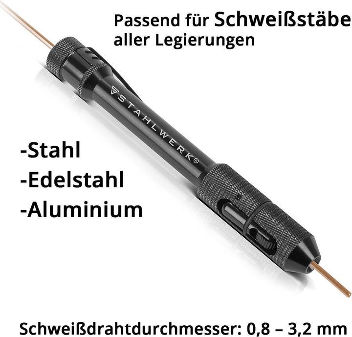 Produktbild Stahlwerk TIG Pen Drahtvorschubstift WIG Stift Schweissstabhalter 0,8 - 3,2 mm