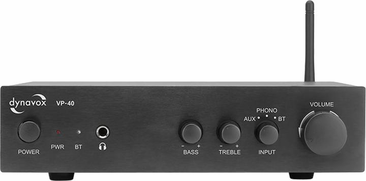 Image du produit Dynavox Amplificateur stéréo compact VP40 avec entrée phono et BT, couleur noire