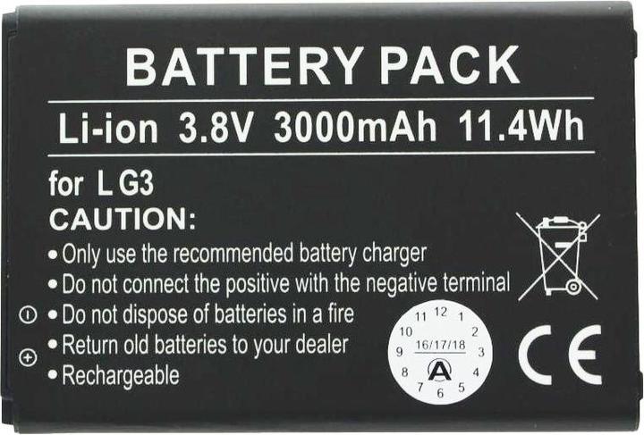 Image du produit AccuCell Akku LG Akku D855, D858, G3, VS985, BL-53YH