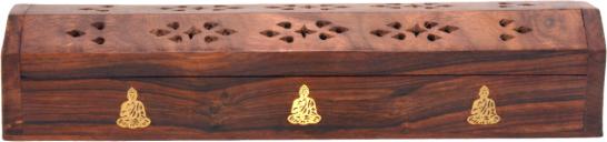 Produktbild Sattva Ayurveda Incence Wooden Box Buddha Wooden Incense Box With Buddha Motif