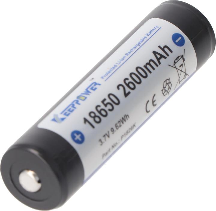 Produktbild Keeppower Akku 18650, geschützt (1 Stk., 2600 mAh)