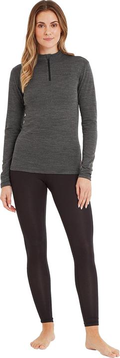 Actual product image TOG24 Womens/Ladies Nevis Merino Wool Zip Neck Base Layer Top
