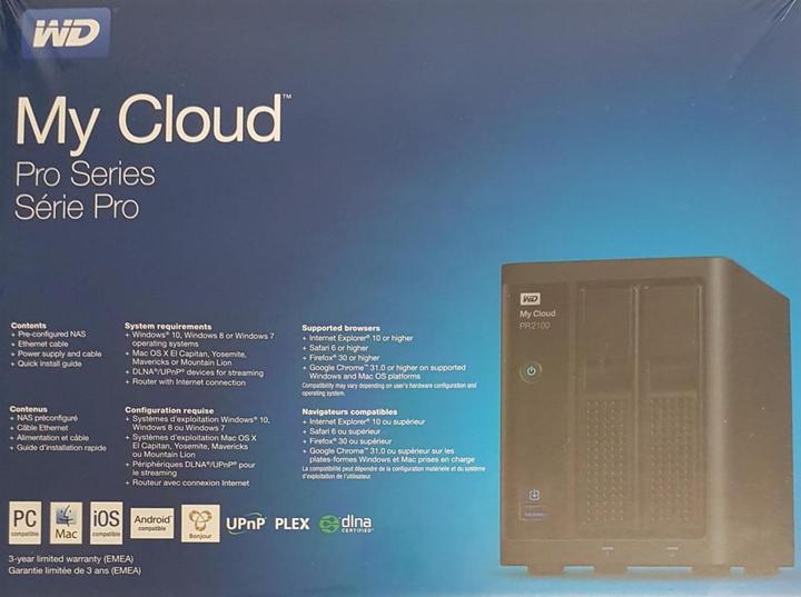 Actual product image WD My Cloud Pro PR2100 (2 x 8 TB, WD Red)