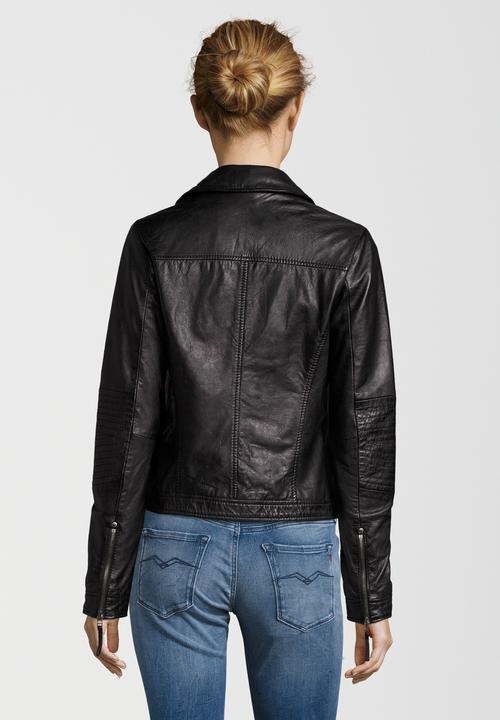 Actual product image Blue Monkey Leather jacket in used look