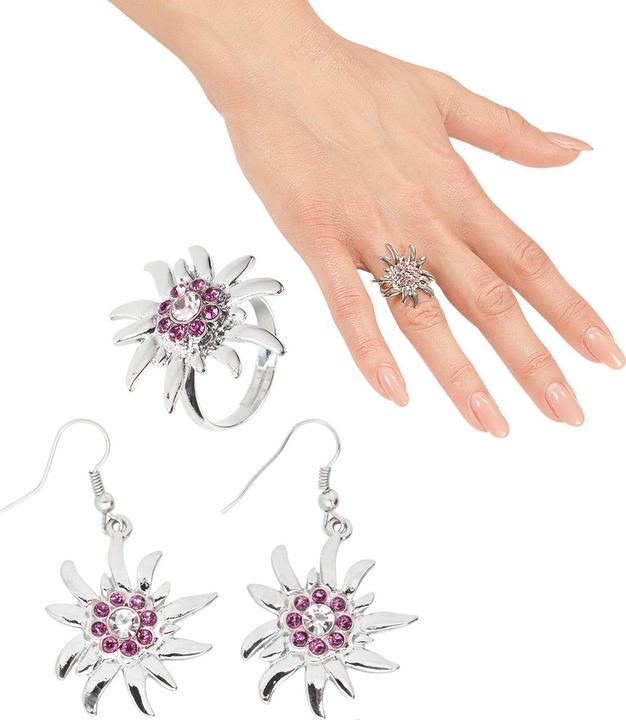 Image du produit Widmann Ohrringe und Ring Edelweiss