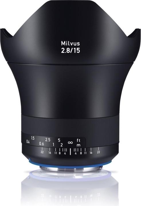 Image du produit Zeiss Milvus 2.8 / 15mm ZE Canon EF (Canon EF, Plein format)