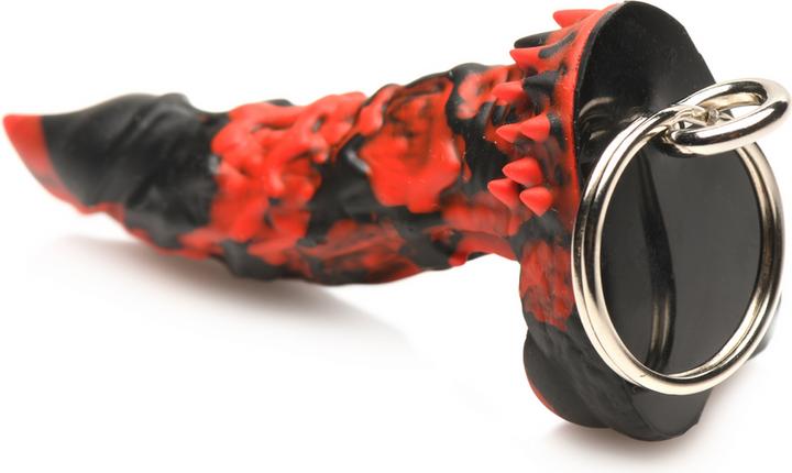 Actual product image Frisky Feuer Dämon Silikon Schlüsselanhänger