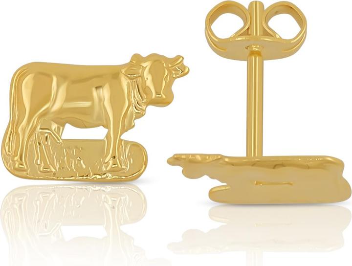 Muau Ohrstecker (Gelbgold)