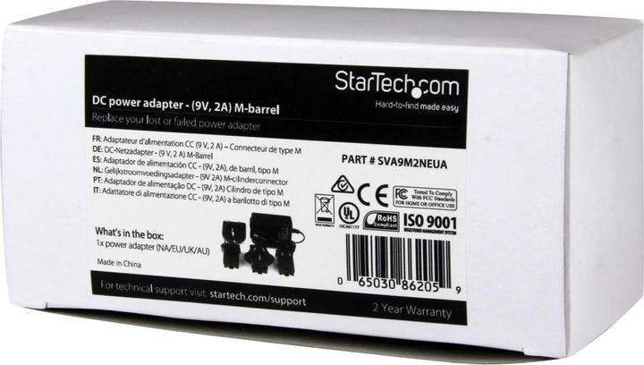 Produktbild StarTech DC POWER ADAPTER - 9V 2A