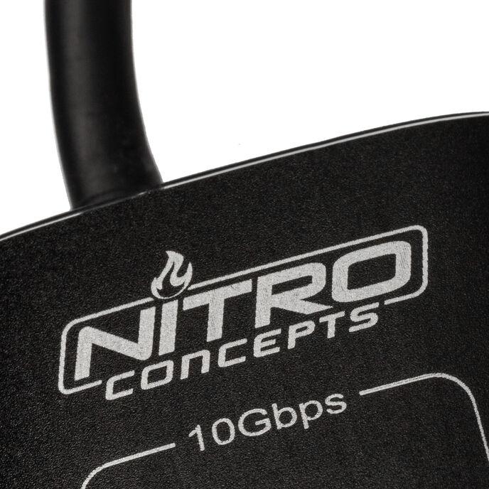 Actual product image Nitro Concepts UH1, 10-port hybrid USB hub, USB 3.2 (10 Ports)