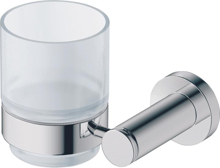 Image du produit Duravit Porte-verre D-CODE avec verre à gauche chromé