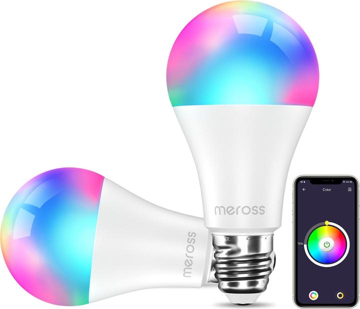 Immagine prodotto Meross Lampadina LED intelligente Wi-Fi MSL120 (B22, 9 W, 810 lm, 2 x, F)