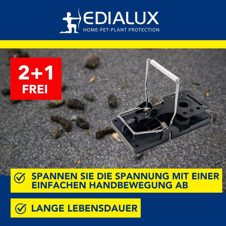 Image du produit Edialux Pi?ge ? rats Quicksnap, Promopack 2+1 pi?ces