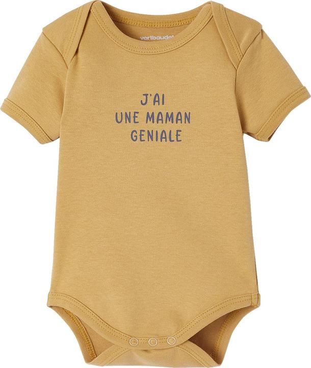 Actual product image Vertbaudet Bio-Kollektion: 5er-Pack Baby Kurzarm-Bodys in Geschenkbox (92, 98)