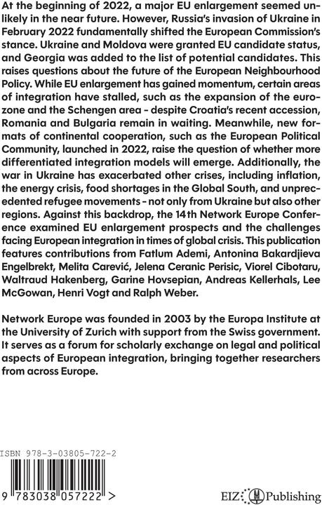 Actual product image EU Enlargement and European Integration: Challenges and Perspectives (English, Tobias Baumgartner, Andreas Kellerhals, Fatlum Ademi, 2024)