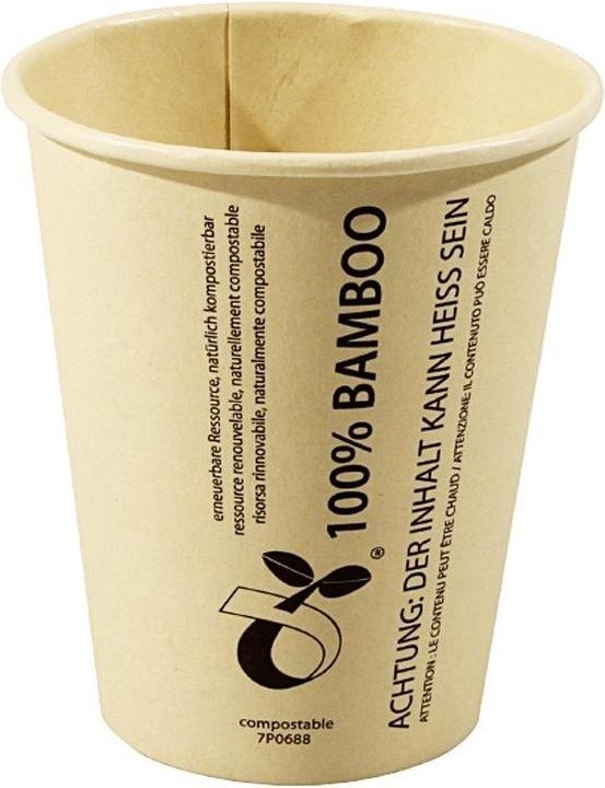 Produktbild Bio Kaffeebecher aus Bambus 200ml (50 x)