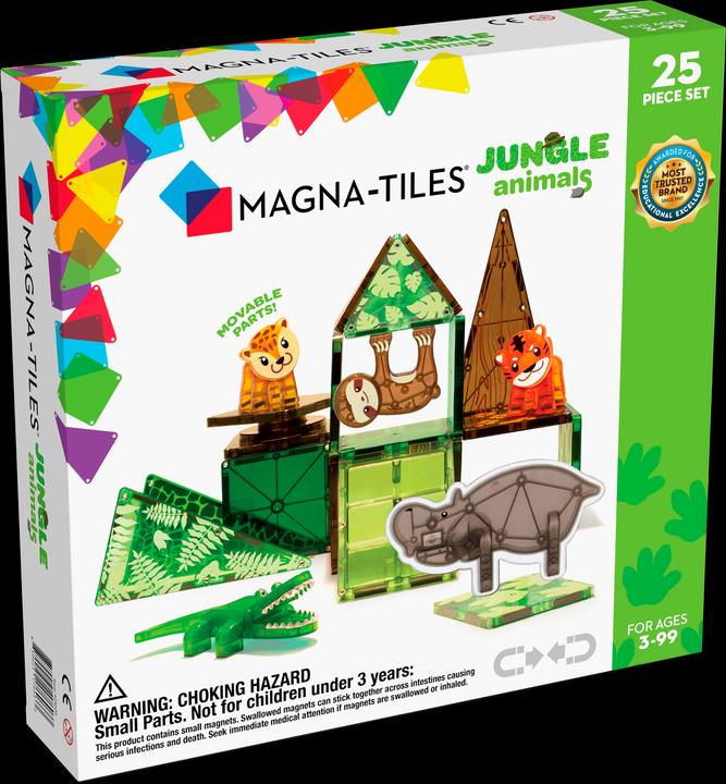 Productafbeelding Magna-Tiles Jungle Dieren Set (25 stuks)