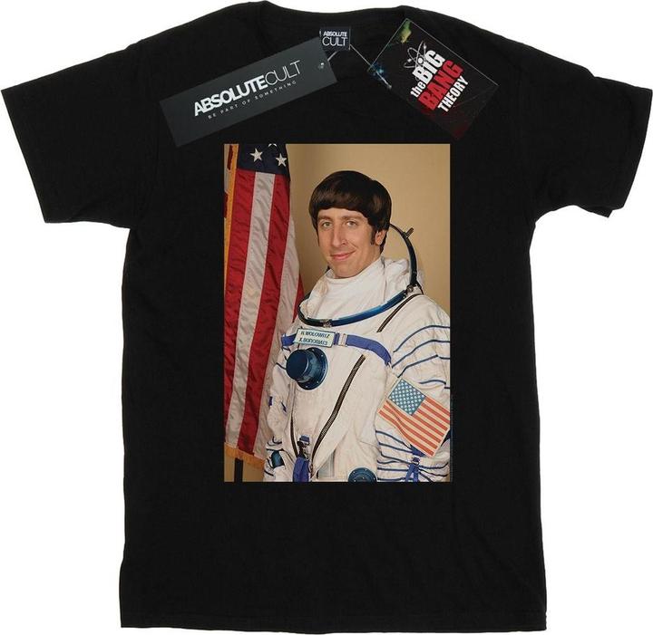 Actual product image Dam Womens/Ladies Howard Wolowitz Rocket Man Cotton Boyfriend T-Shirt (L)