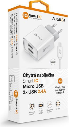 Actual product image Aligator CHA0041 mobile device charger Universal White AC Fast charging Indoor