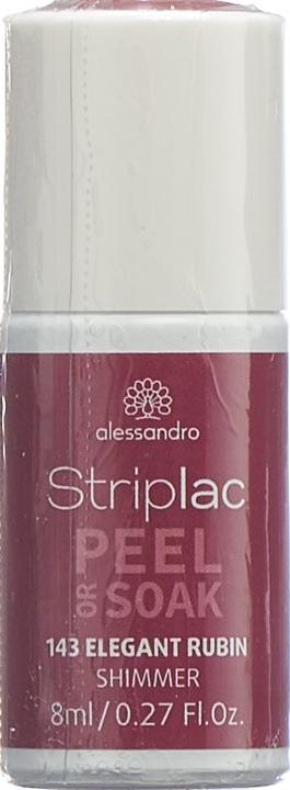 Actual product image Alessandro Striplac Peel or Soak (143 Elegant ruby, Peelable nail polish)