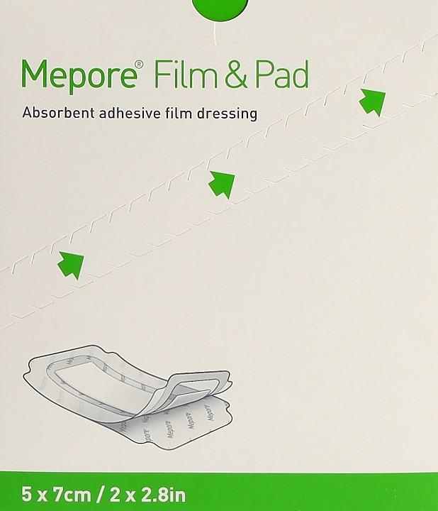 Actual product image Mepore Film & Pad 5x7cm square (new) 85 pcs. (85 x)