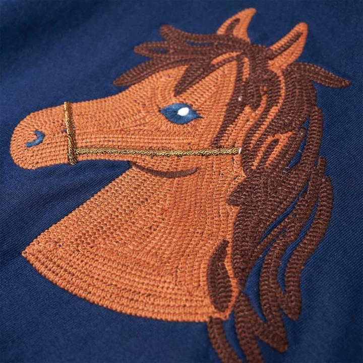 Immagine prodotto VidaXL Felpa con cappuccio per bambini blu navy 128,Materiale: 95 (128)
