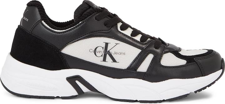 Calvin Klein Retro Tennis Lace up Heren Sneakers - Zwart/Wit - Maat 42 (42)