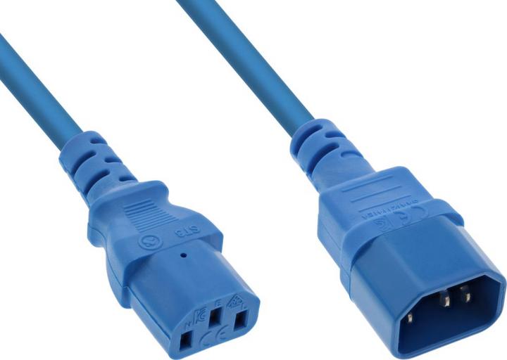ProXtend Cordon d'extension d'alimentation C13 vers C14 1M bleu (1 m)