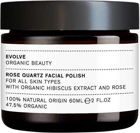 Evolve Natural Rose Quartz Facial Polish 2 fl oz 60 mL (Reinigungstücher, 60 ml)